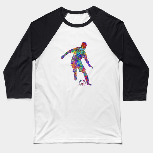 Soccer player Baseball T-Shirt by Yahya Art